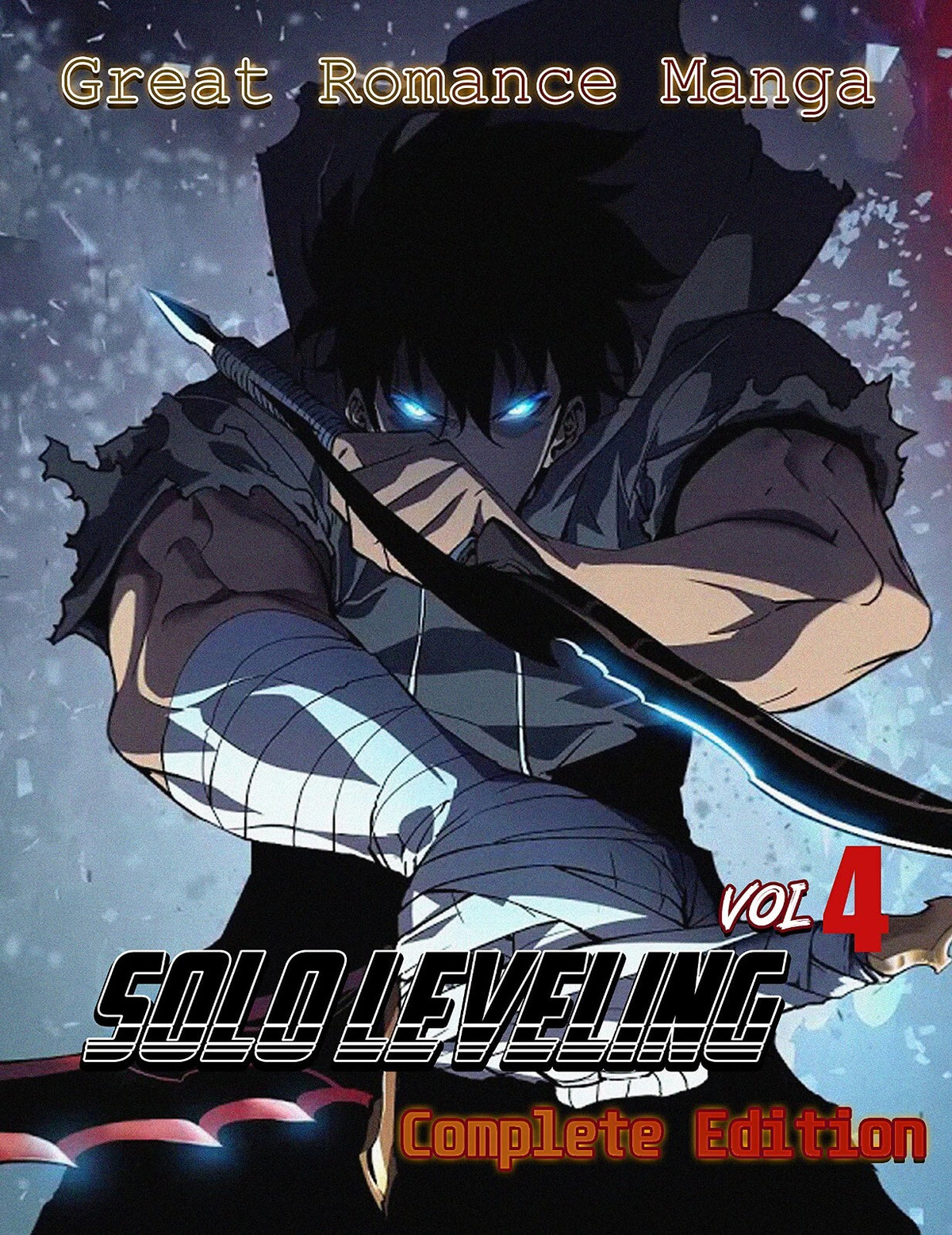 Solo Leveling Poster | Sung Jinwoo with a Dagger | Manhwa Cover Art - Anime Poster