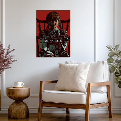 Annabelle Creation Movie Poster | Illustrated Collage - Movies & TV Poster