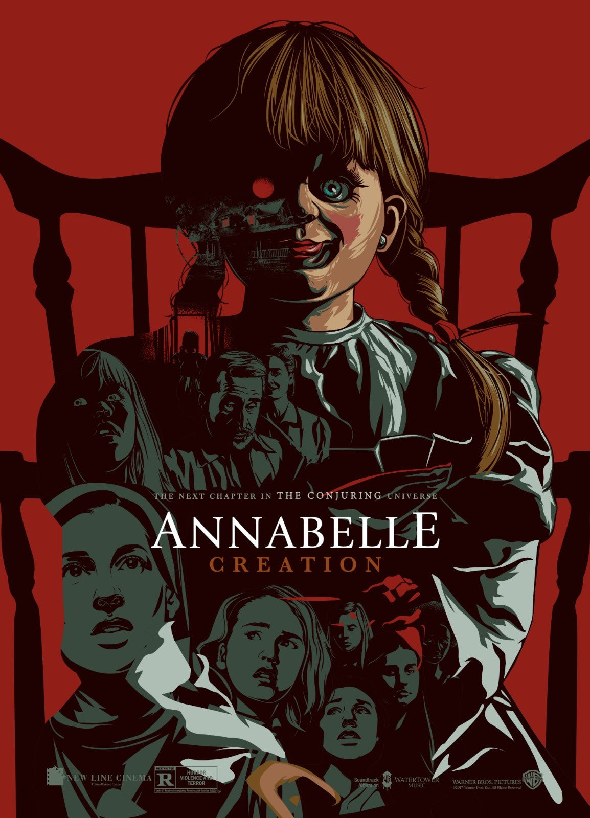 Annabelle Creation Movie Poster | Illustrated Collage - Movies & TV Poster