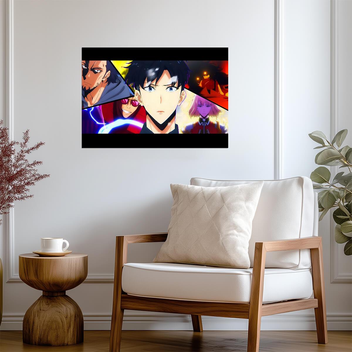 Solo Leveling Anime Poster | Sung Jinwoo and the Hunters - Anime Poster