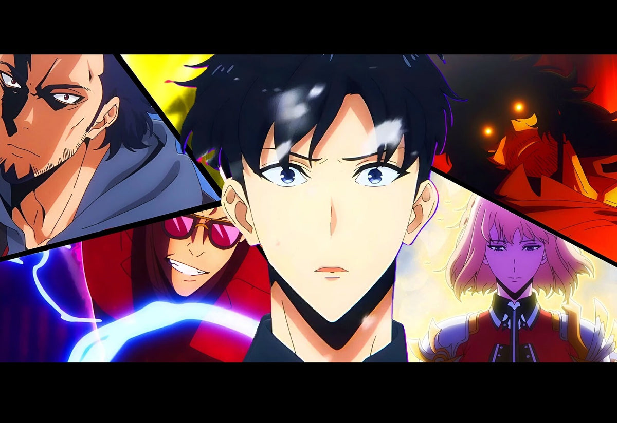 Solo Leveling Anime Poster | Sung Jinwoo and the Hunters - Anime Poster