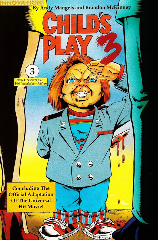 Child's Play 3 Poster | Chucky in Military Uniform | Comic Issue 3 Cover - Graphic & Art Poster
