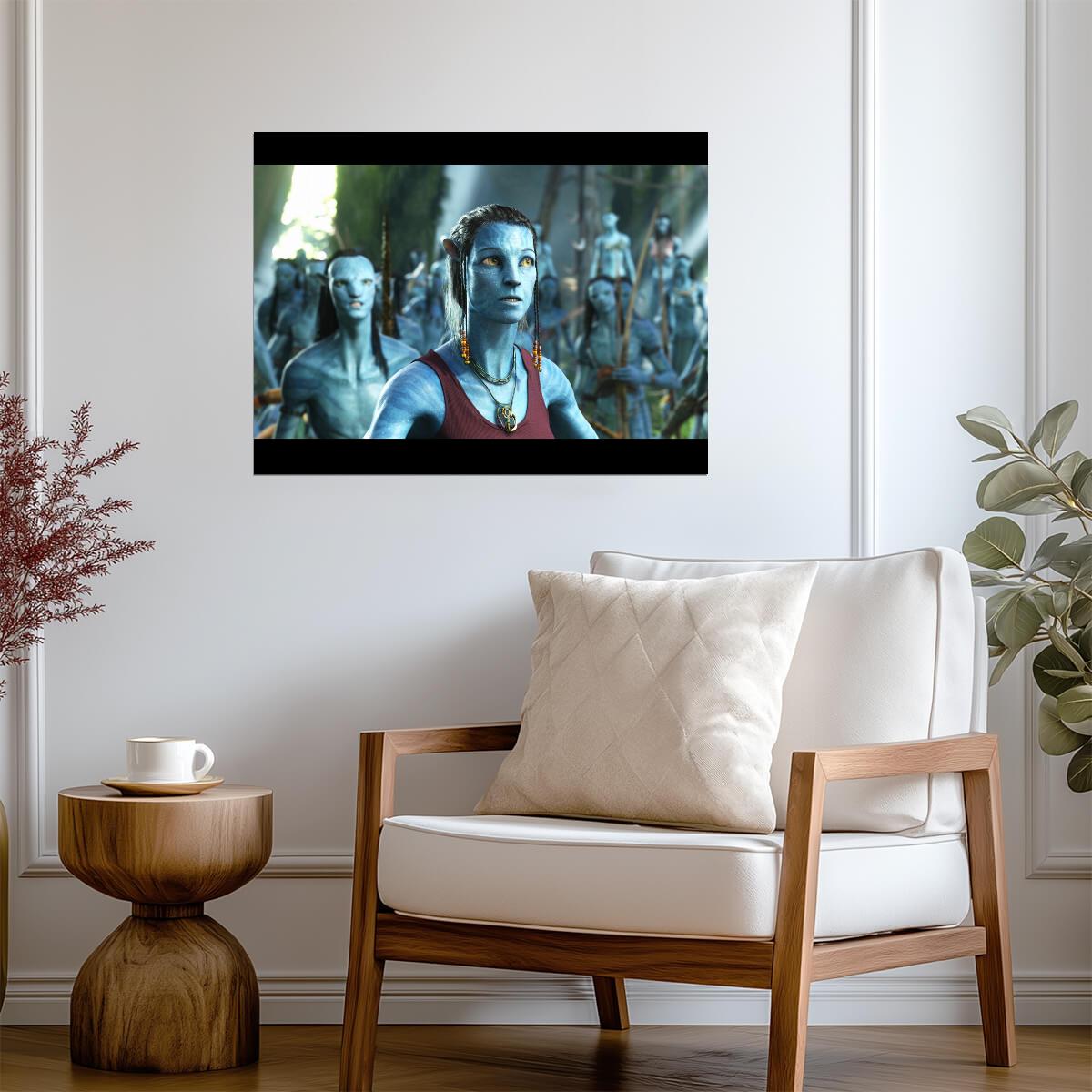 Avatar 2009 Movie Poster | Na'vi Woman among the Clan - Movies & TV Poster
