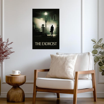 The Exorcist 1973 Movie Poster | Father Merrin Under the Streetlamp - Movies & TV Poster