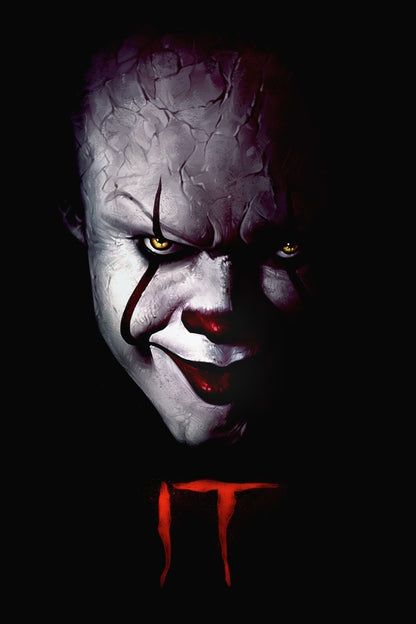 IT 2017 Movie Poster | Bill Skarsgard as Pennywise Portrait - Movies & TV Poster