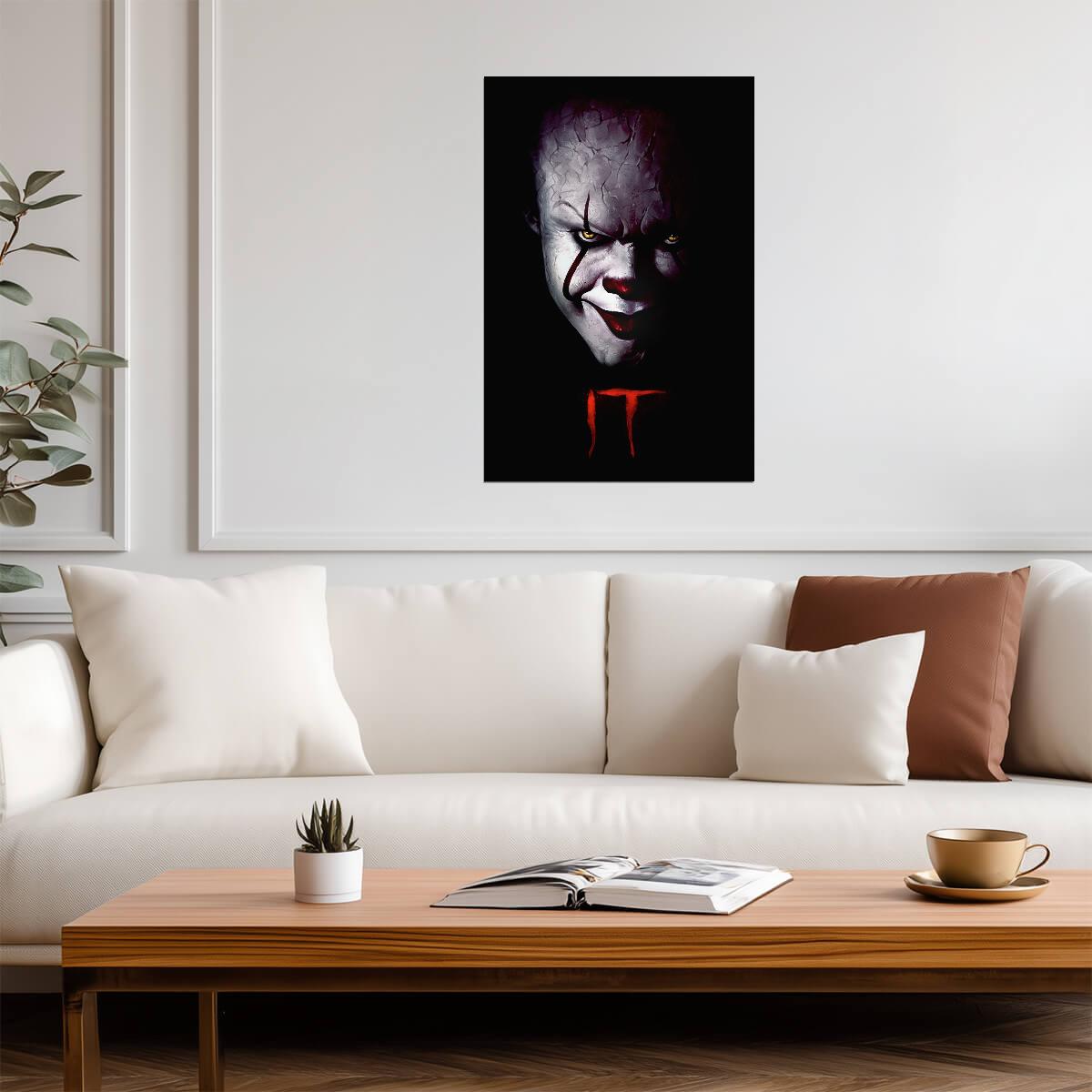 IT 2017 Movie Poster | Bill Skarsgard as Pennywise Portrait - Movies & TV Poster