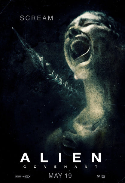 Alien Covenant Horror Movie Poster | Screaming Face - Movies & TV Poster
