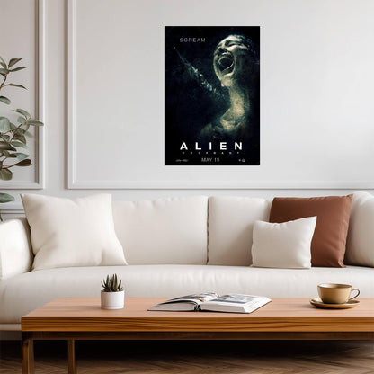 Alien Covenant Horror Movie Poster | Screaming Face - Movies & TV Poster
