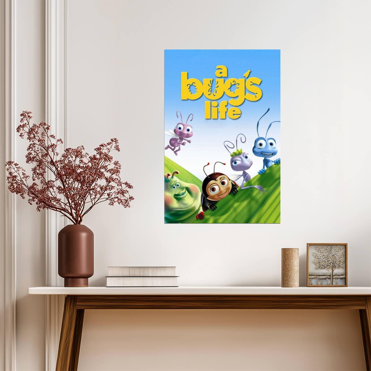 A Bug's Life Poster | Flik and Circus Bugs Movie Print - Movies & TV Poster