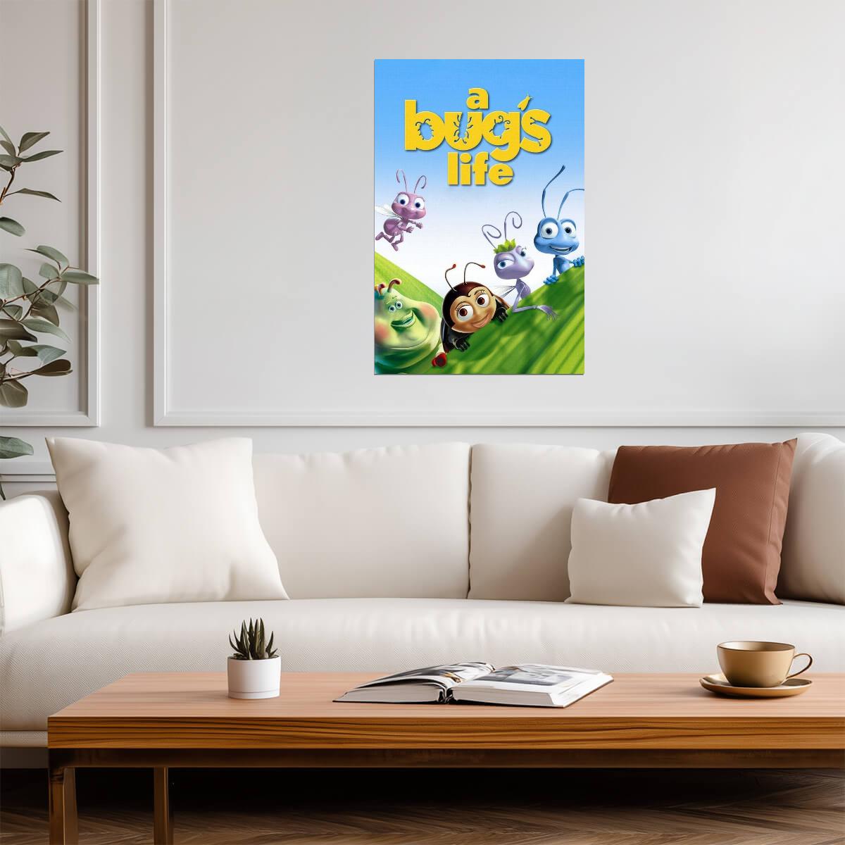 A Bug's Life Poster | Flik and Circus Bugs Movie Print - Movies & TV Poster