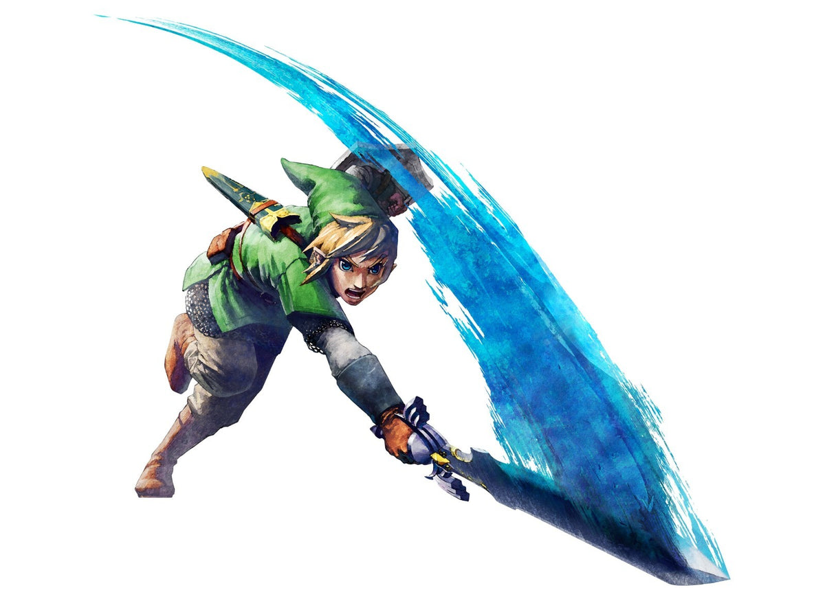 The Legend of Zelda: Skyward Sword Poster | Link with the Master Sword - Video Games Poster
