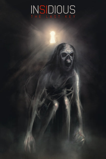 Insidious The Last Key Movie Poster | Skeletal Demon Beneath a Keyhole - Movies & TV Poster