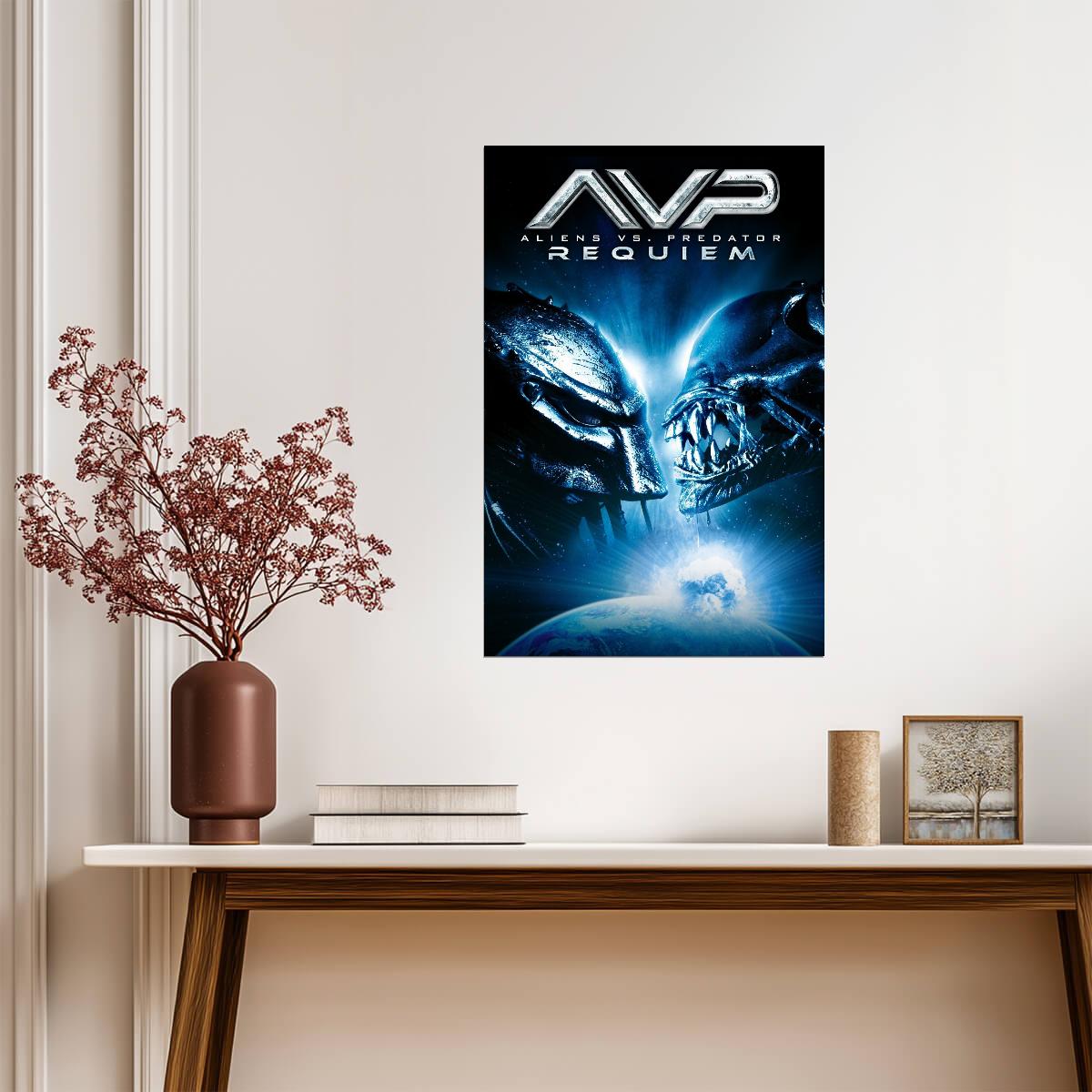 Aliens vs Predator Requiem Movie Poster | Alien and Predator Face-Off - Movies & TV Poster