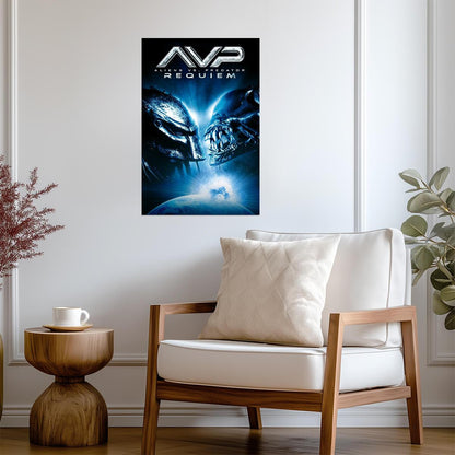 Aliens vs Predator Requiem Movie Poster | Alien and Predator Face-Off - Movies & TV Poster