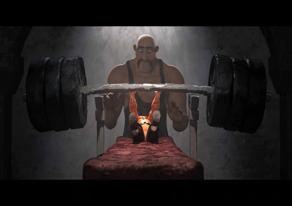 Puss in Boots The Last Wish Movie Poster | Weightlifting Scene - Movies & TV Poster