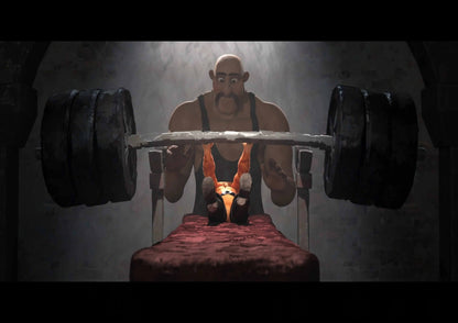 Puss in Boots The Last Wish Movie Poster | Weightlifting Scene - Movies & TV Poster