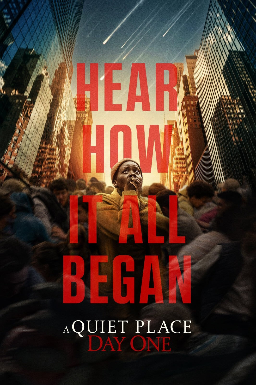 A Quiet Place: Day One Poster | Hear How It All Began Movie Print - Movies & TV Poster