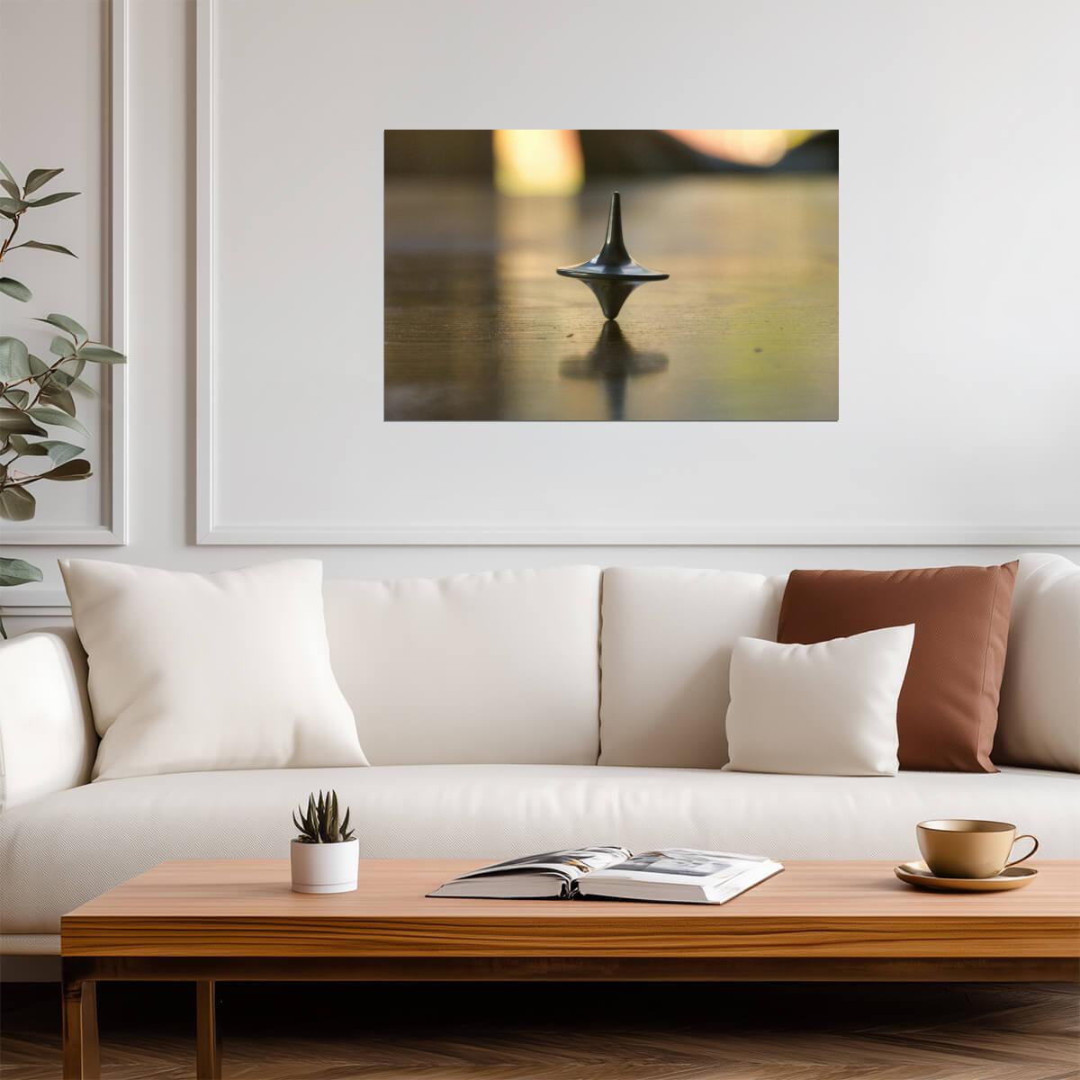 Inception Movie Poster | Spinning Top in Soft Focus - Movies & TV Poster