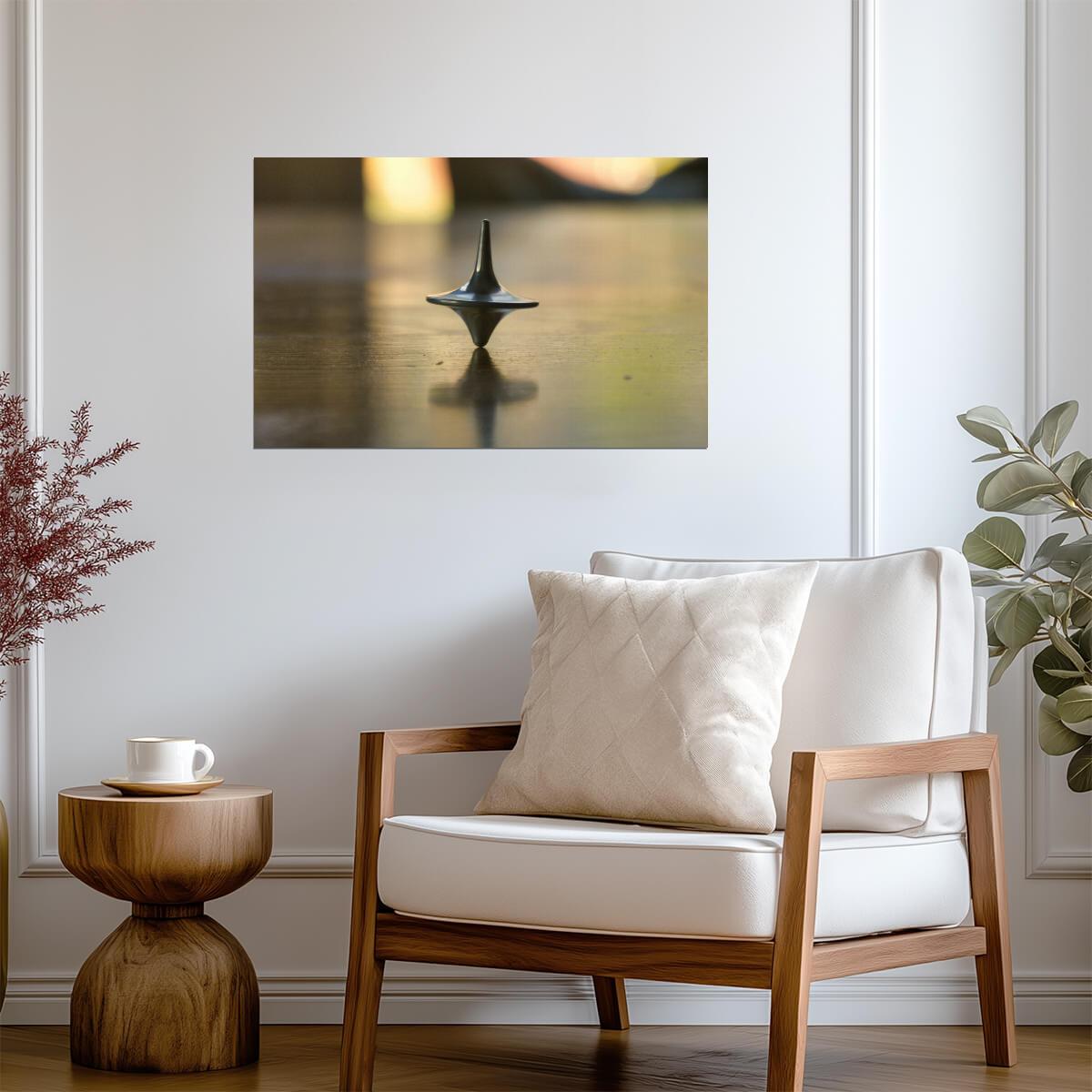Inception Movie Poster | Spinning Top in Soft Focus - Movies & TV Poster