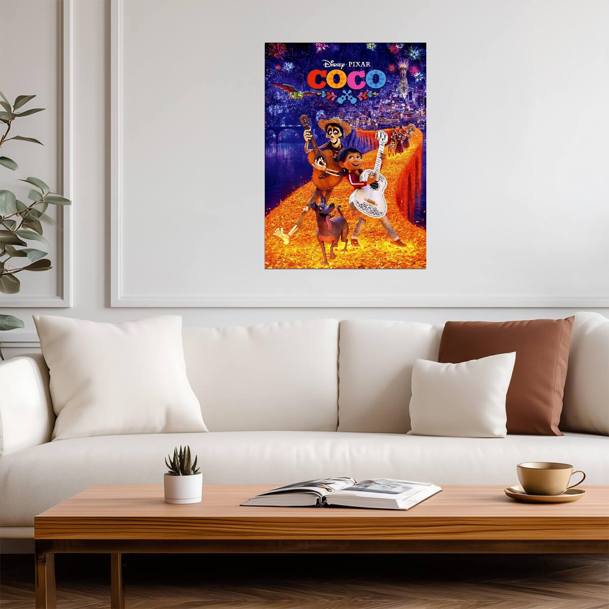 Coco 2017 Movie Poster | Marigold Bridge Adventure - Movies & TV Poster