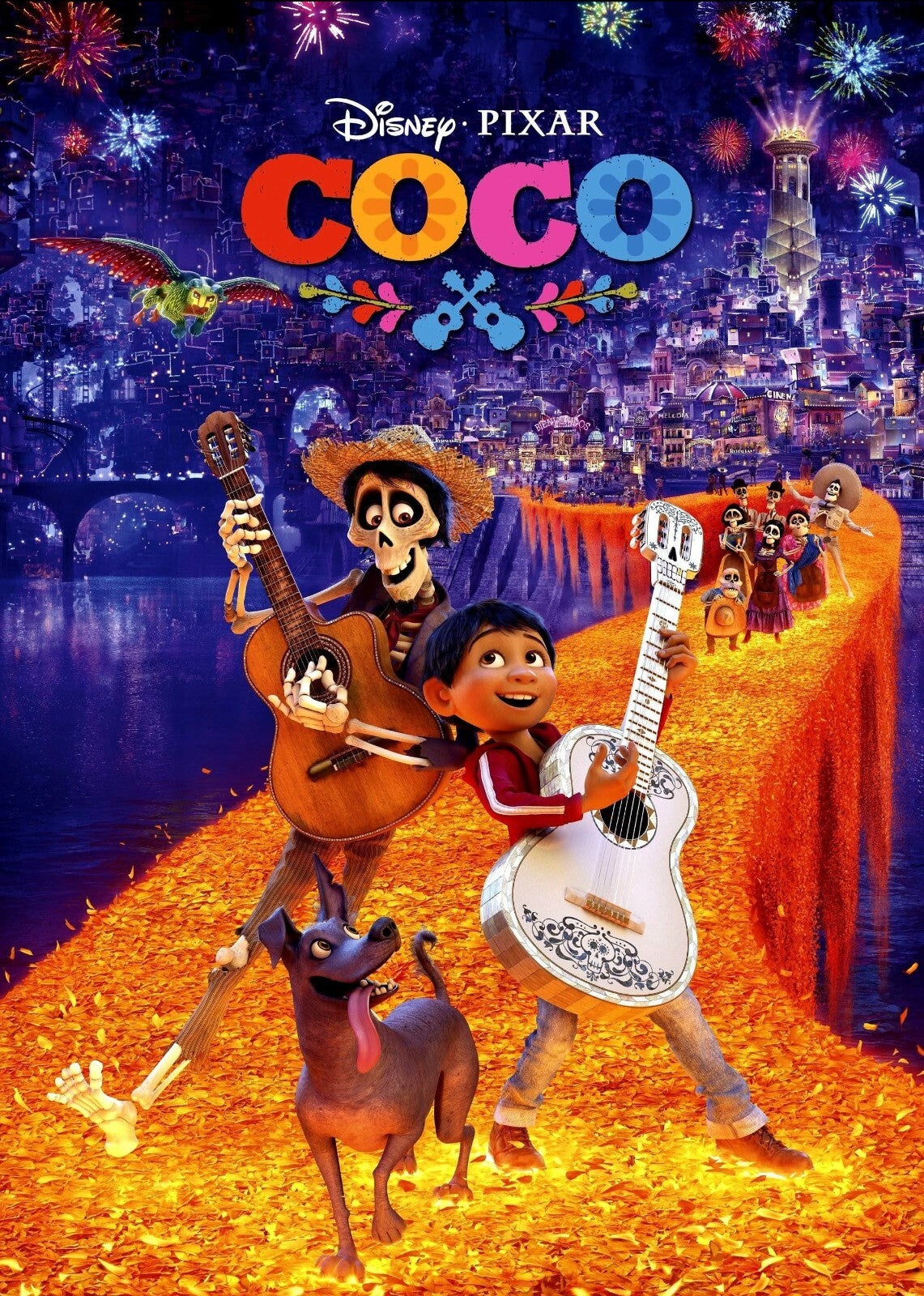 Coco 2017 Movie Poster | Marigold Bridge Adventure - Movies & TV Poster