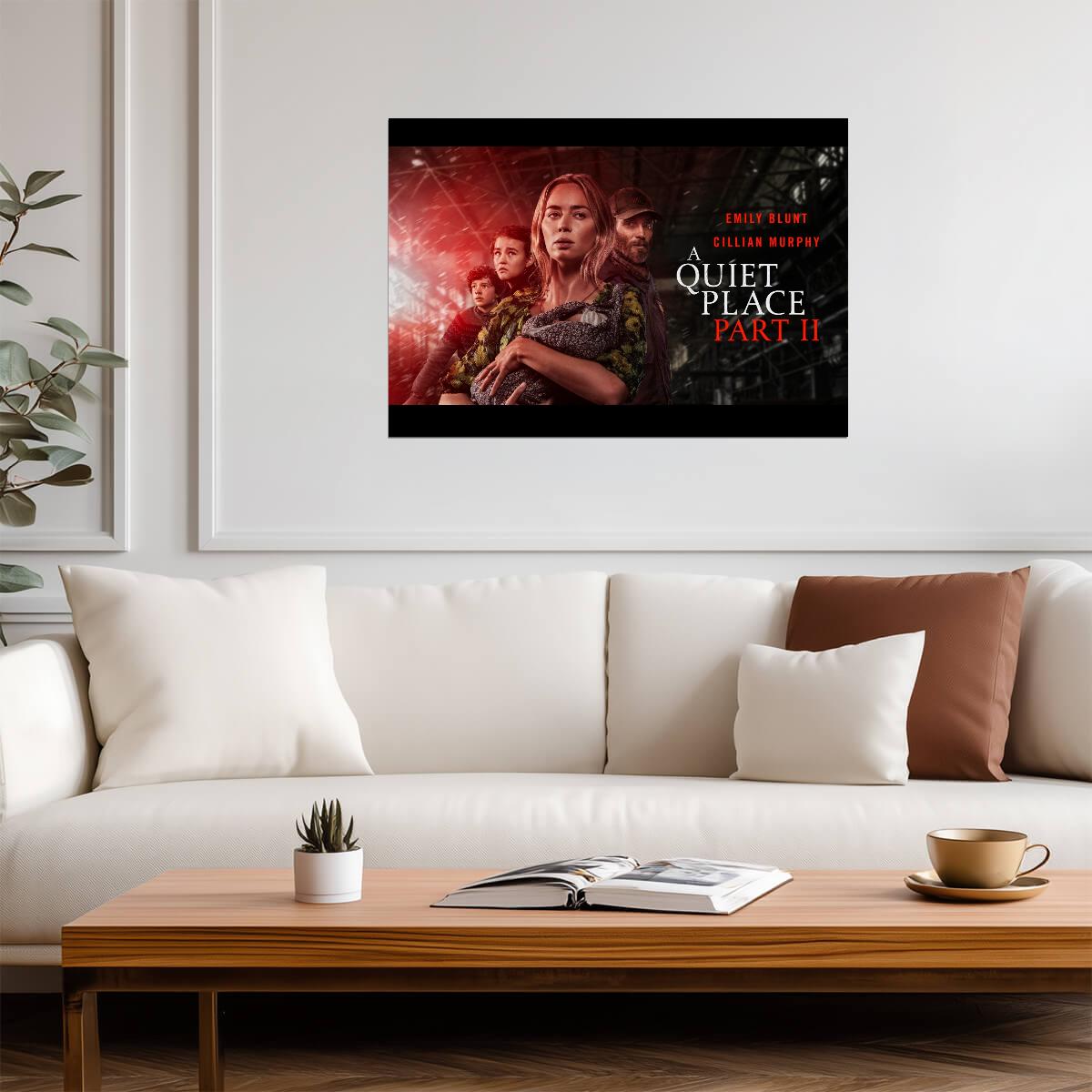 A Quiet Place Part II Poster | Emily Blunt and Cillian Murphy - Movies & TV Poster