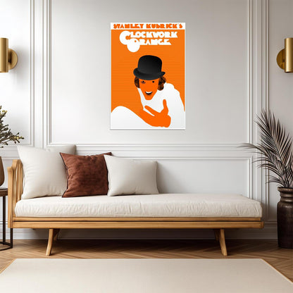 A Clockwork Orange Alex DeLarge Poster | Illustrated Portrait Print - Movies & TV Poster