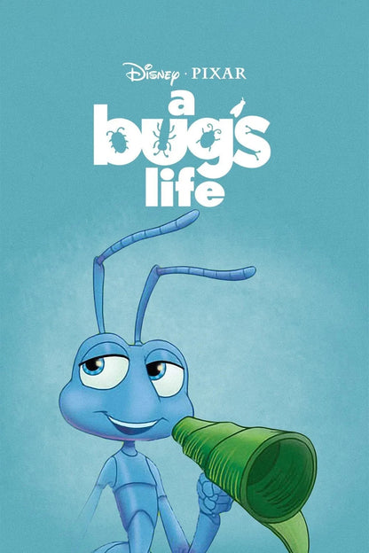 A Bug's Life Flik with a Leaf Megaphone Poster - Movies & TV Poster