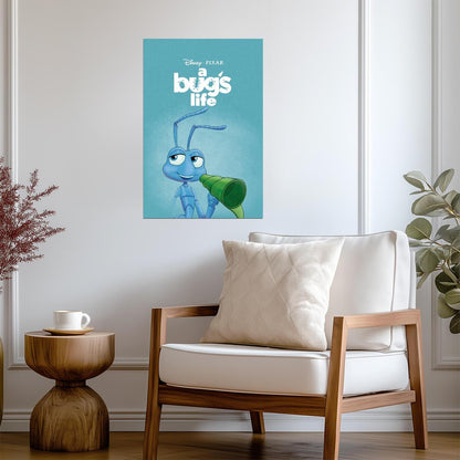 A Bug's Life Flik with a Leaf Megaphone Poster - Movies & TV Poster