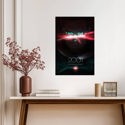 2001: A Space Odyssey Poster | Dave Bowman and HAL Red Eye - Movies & TV Poster
