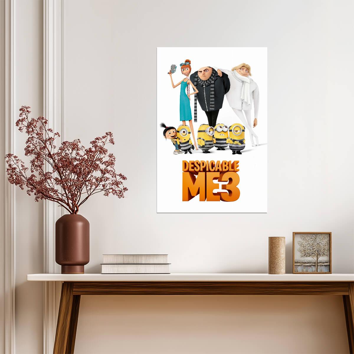 Despicable Me 3 Movie Poster | Gru, Lucy, Dru and the Girls - Movies & TV Poster