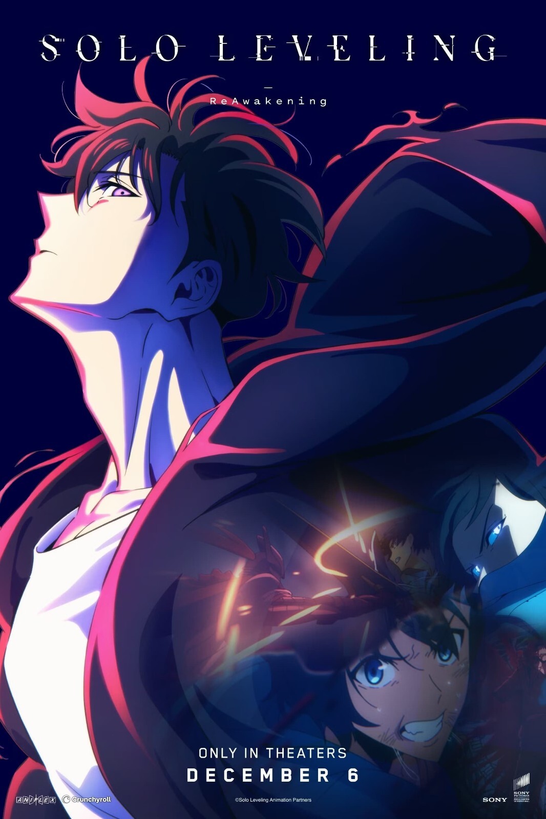 Solo Leveling: ReAwakening Movie Poster | Sung Jinwoo Portrait Collage - Anime Poster