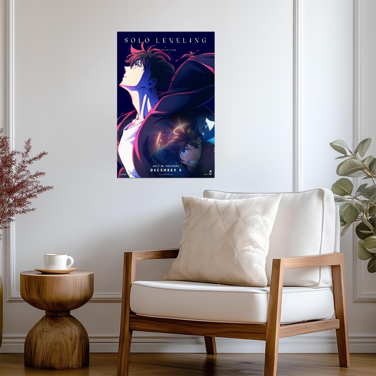 Solo Leveling: ReAwakening Movie Poster | Sung Jinwoo Portrait Collage - Anime Poster