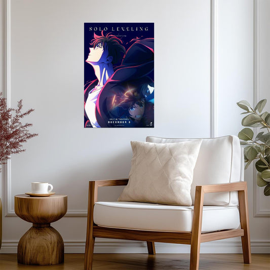 Solo Leveling: ReAwakening Movie Poster | Sung Jinwoo Portrait Collage - Anime Poster