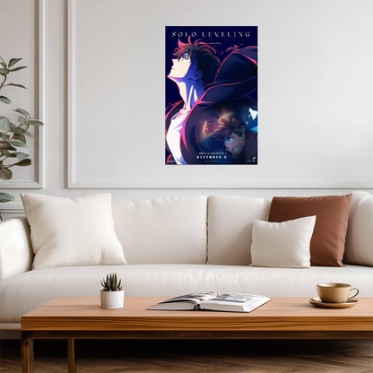 Solo Leveling: ReAwakening Movie Poster | Sung Jinwoo Portrait Collage - Anime Poster
