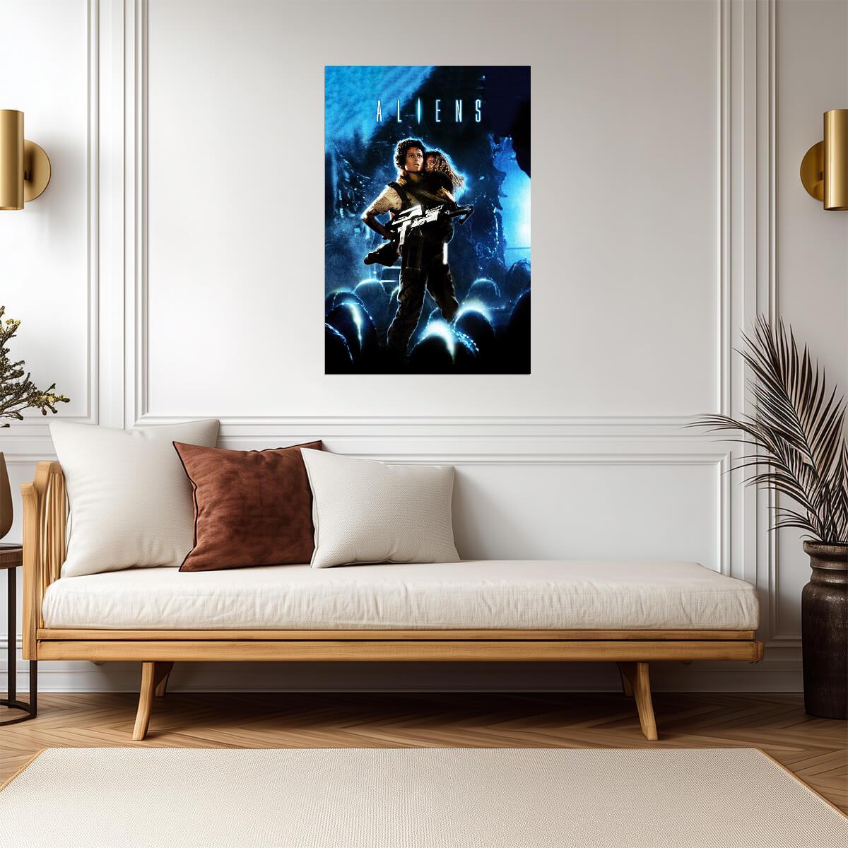 Aliens 1986 Movie Poster | Ripley and Newt Print - Movies & TV Poster