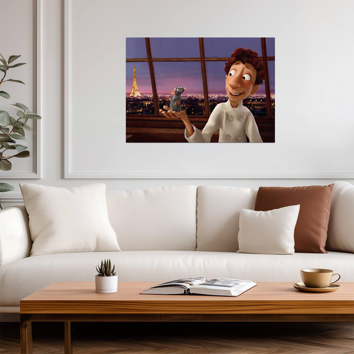 Ratatouille Movie Poster | Linguini and Remy at the Window - Movies & TV Poster