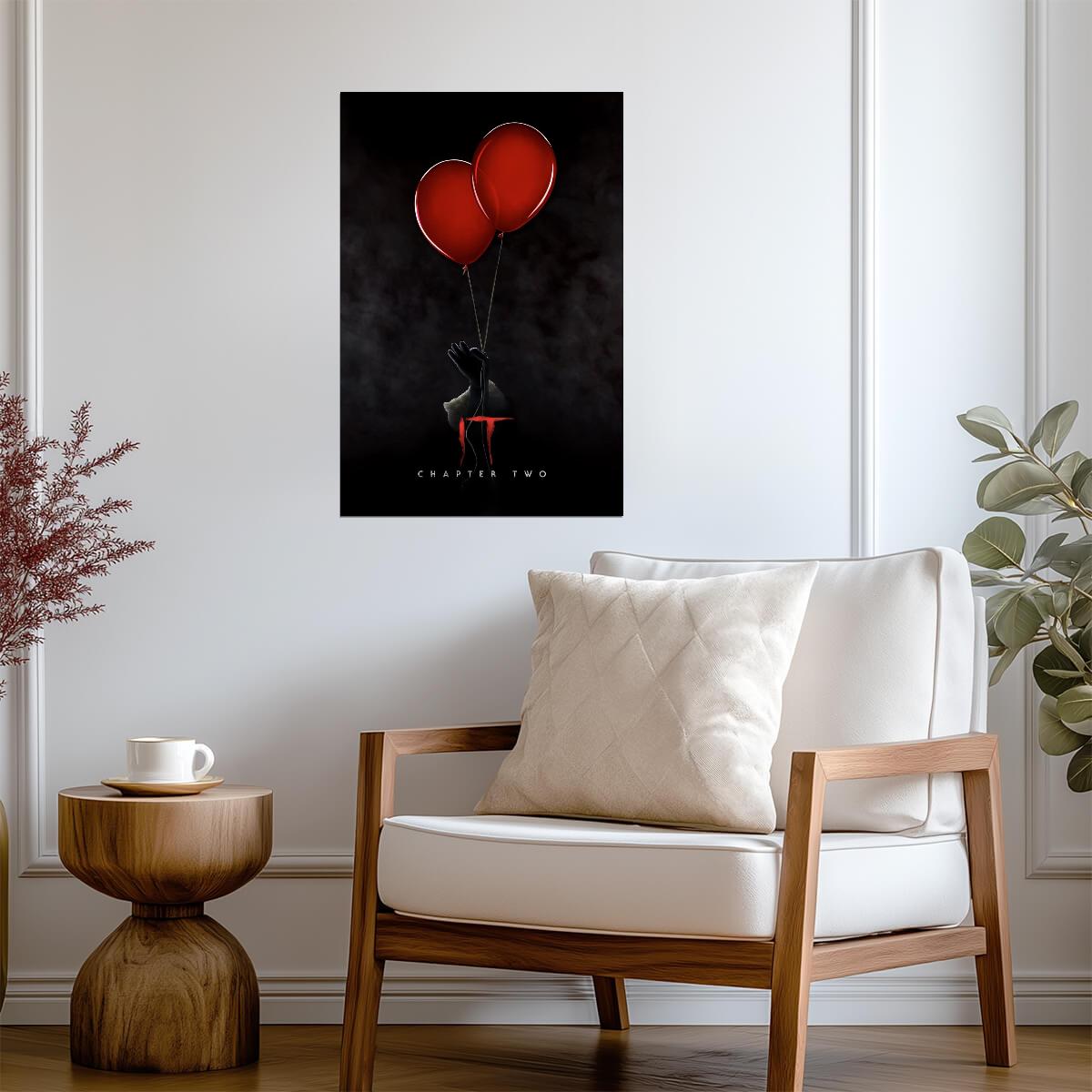 IT Chapter Two Movie Poster | Two Red Balloons and a Reaching Hand - Movies & TV Poster