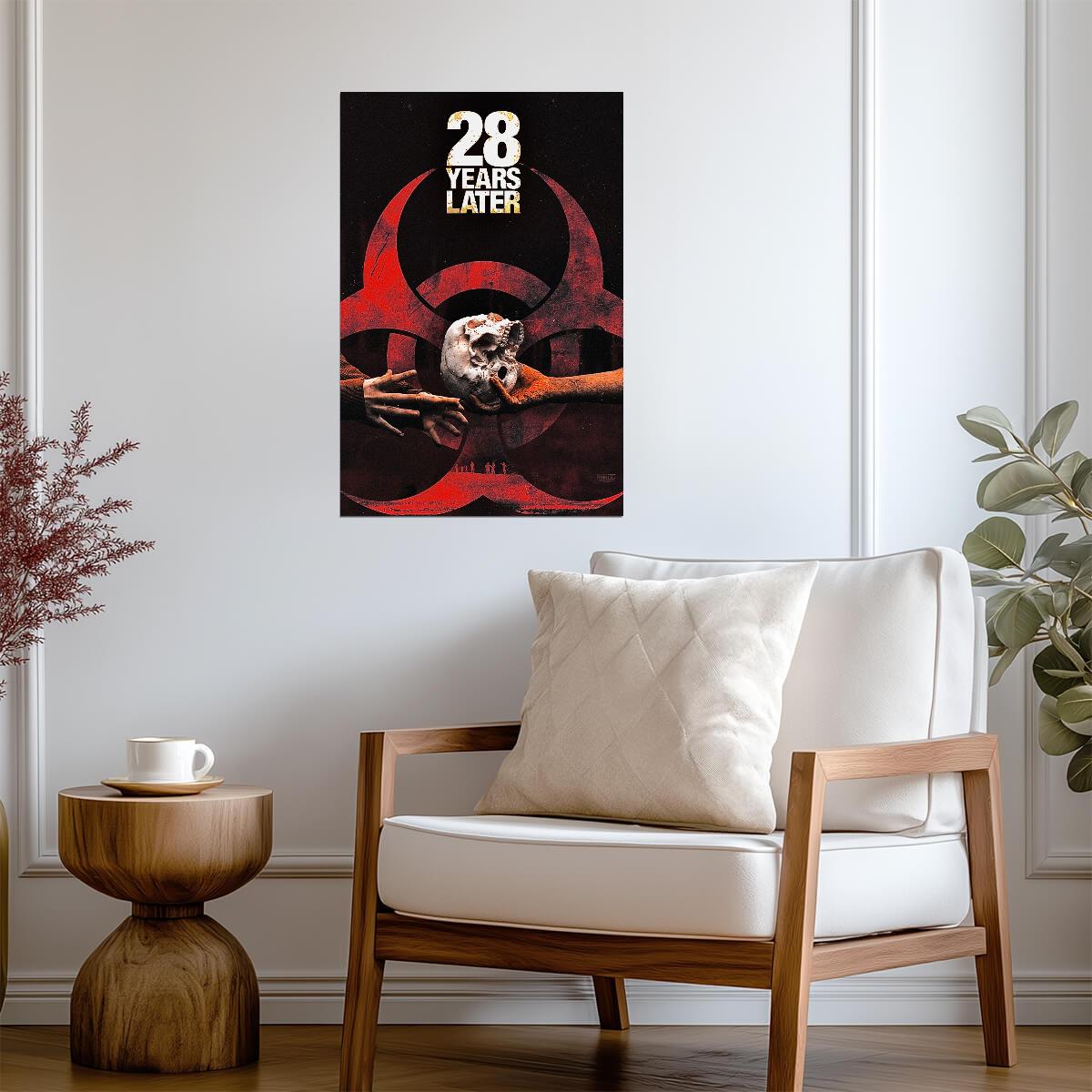 28 Years Later Poster | Hand Holding a Skull Graphic Print - Movies & TV Poster