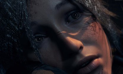 Tomb Raider Poster | Lara Croft's Face in Deep Shadow - Video Games Poster