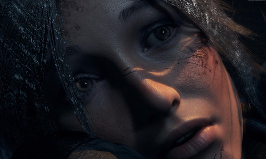 Tomb Raider Poster | Lara Croft's Face in Deep Shadow - Video Games Poster