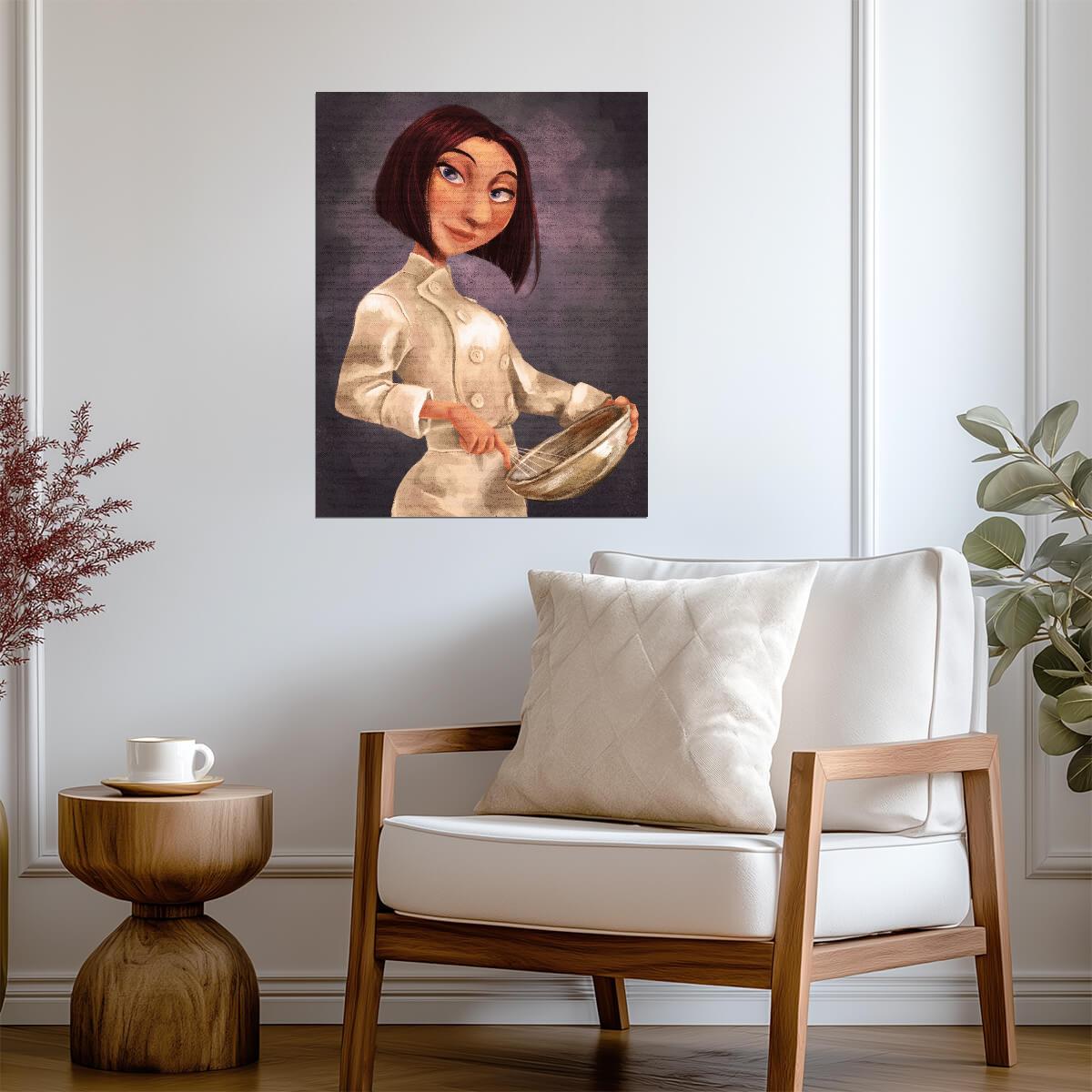 Ratatouille Movie Poster | Colette with a Mixing Bowl - Movies & TV Poster