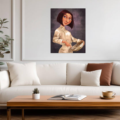 Ratatouille Movie Poster | Colette with a Mixing Bowl - Movies & TV Poster