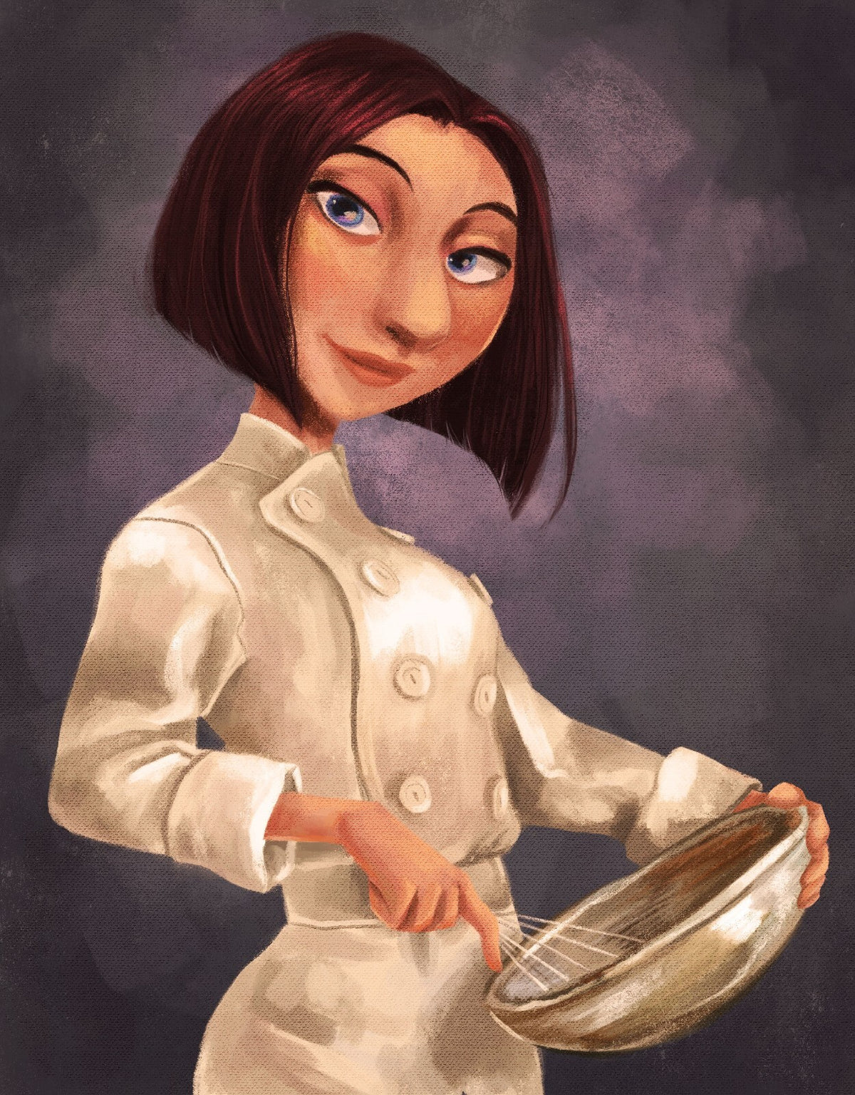 Ratatouille Movie Poster | Colette with a Mixing Bowl - Movies & TV Poster