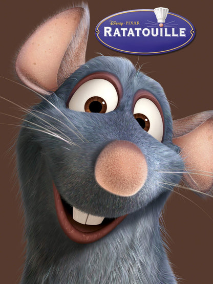 Ratatouille Movie Poster | Remy Close-Up on Brown - Movies & TV Poster