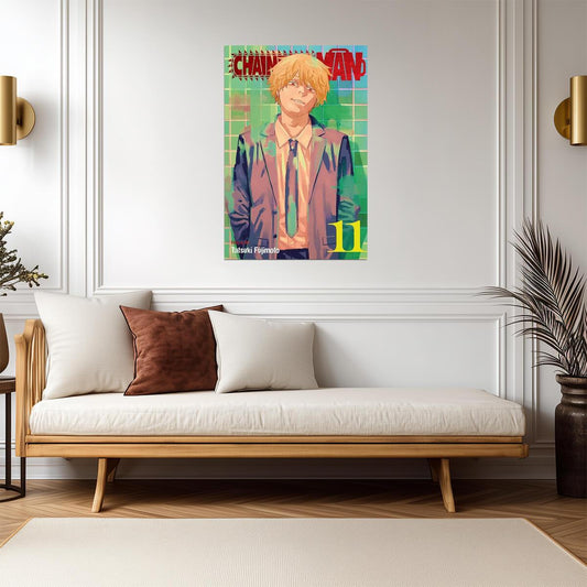 Chainsaw Man Manga Poster | Denji Volume 11 Cover - Anime Poster