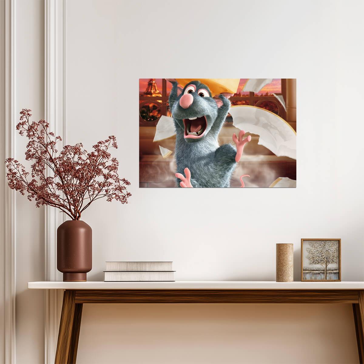 Ratatouille Movie Poster | Remy in the Dining Room - Movies & TV Poster
