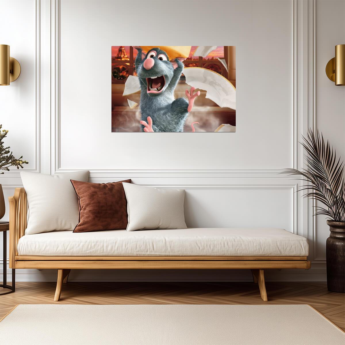Ratatouille Movie Poster | Remy in the Dining Room - Movies & TV Poster