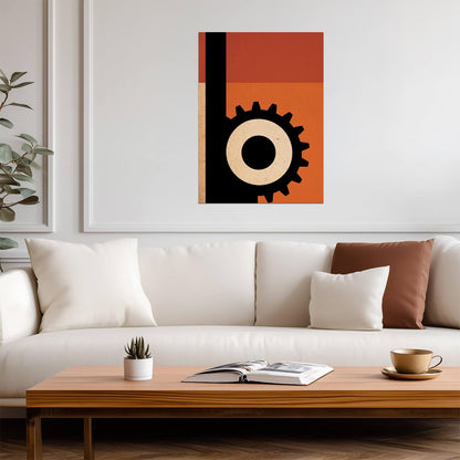 A Clockwork Orange Cog Eye Poster | Book Cover Illustration - Graphic & Art Poster