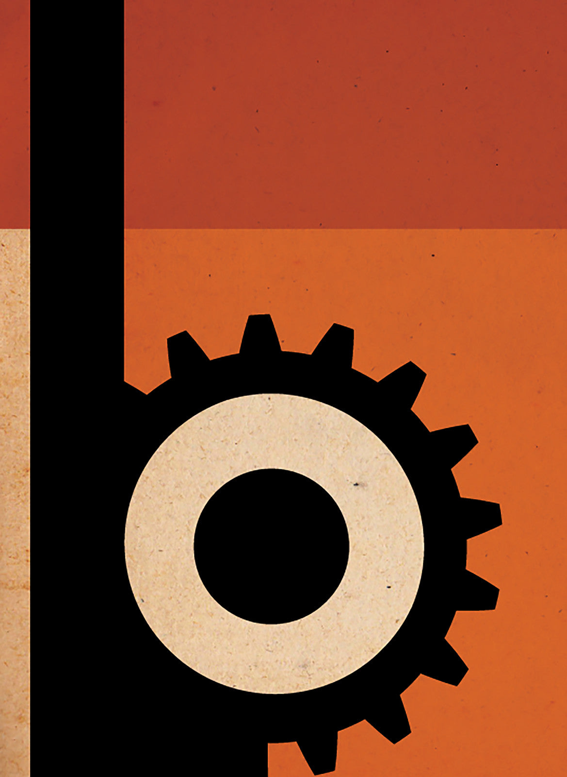 A Clockwork Orange Cog Eye Poster | Book Cover Illustration - Graphic & Art Poster